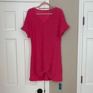 Cupshe Pink Knit Mini Dress